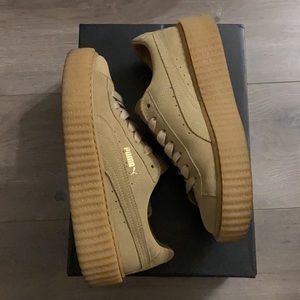 Rihanna Fenty Puma Suede Oatmeal